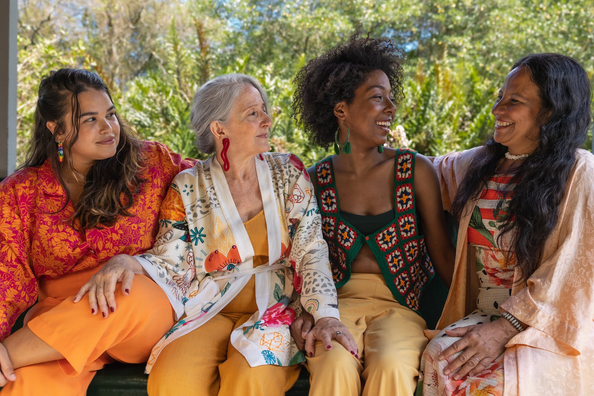 Brazilian Women Group of Diverse Women Outdoors